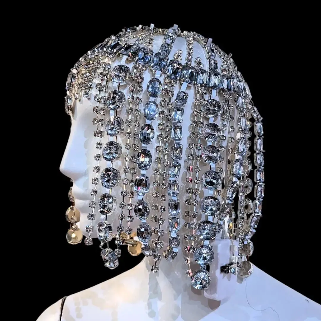 LED Rhinestone Gem Head Piece