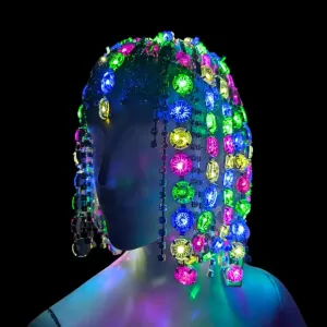 LED Rhinestone Gem Head Piece