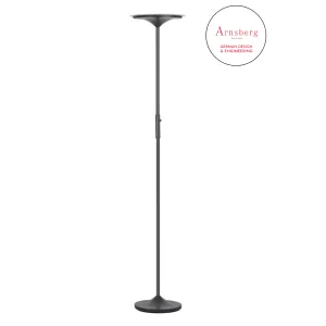 Leipzig LED Torchiere in Museum Black