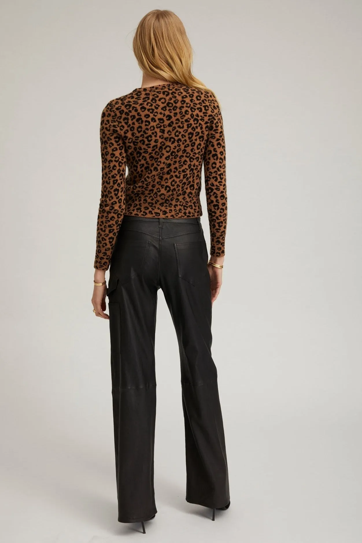 Leopard Cashmere Baby Cardigan