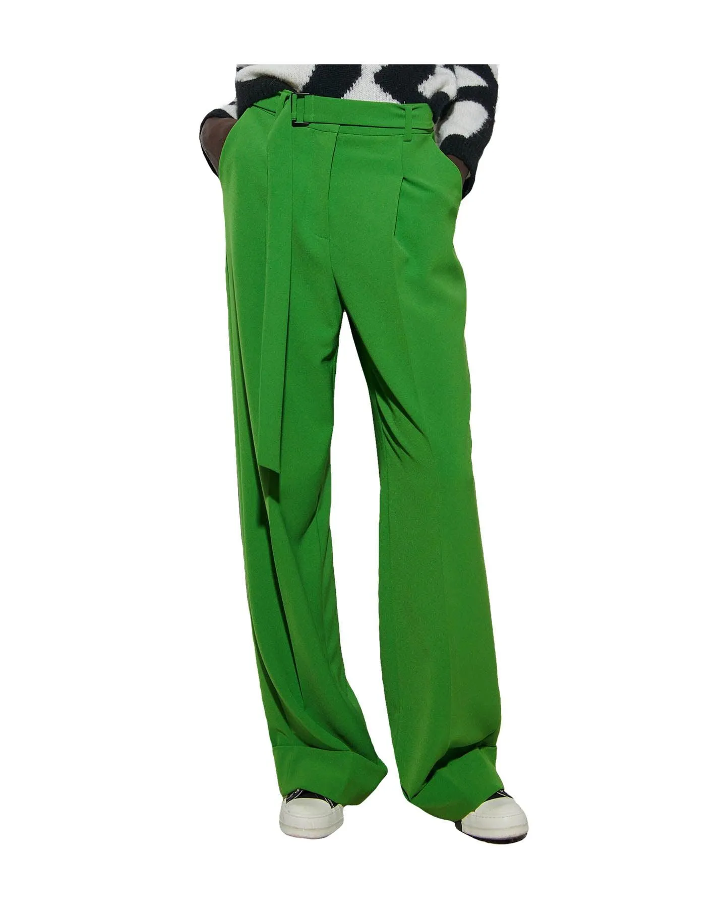 Luisa Cerano Pleated Wide Leg Pants