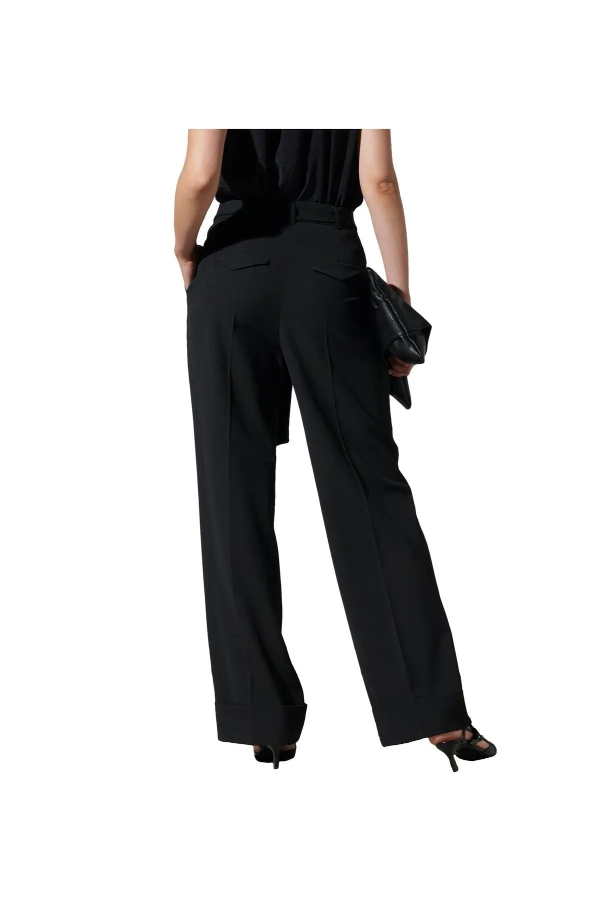 Luisa Cerano Pleated Wide Leg Pants