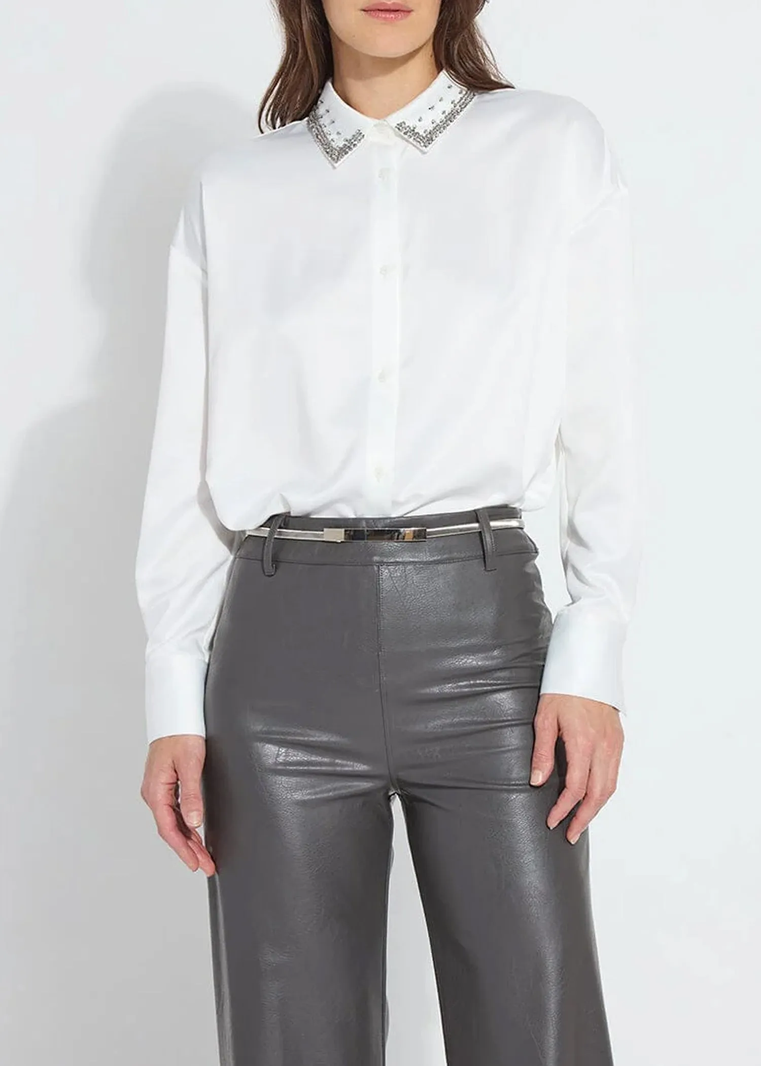 Lysse Aurora Beaded Satin Shirt - FS