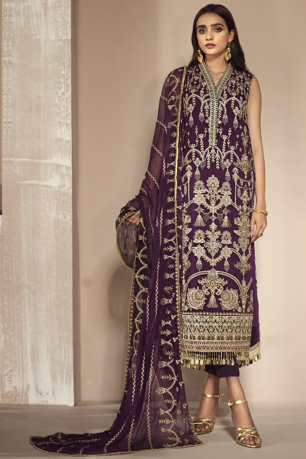 Maha Gul by Zarif Unstitched 3 Piece Chiffon Collection'2021-ZW-04-Hayat