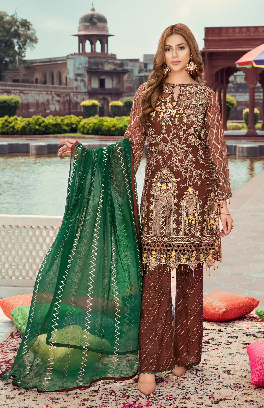 Maryam's Premium Luxury Embroidered Collection Vol-4 2019 – MP-143