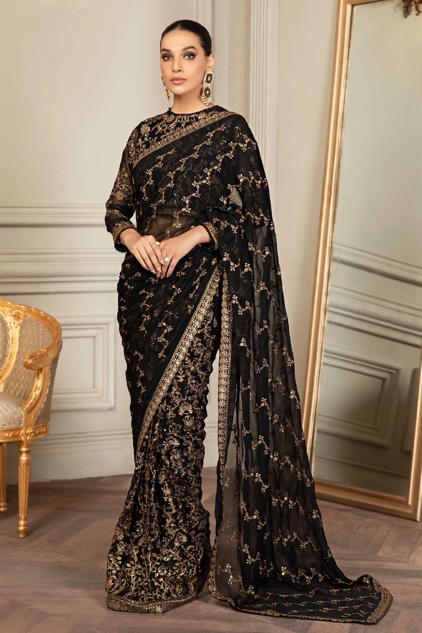 Mehroze by Zarif Unstitched 3 Piece Luxury Festive Formal Collection'2022-ZMF-05