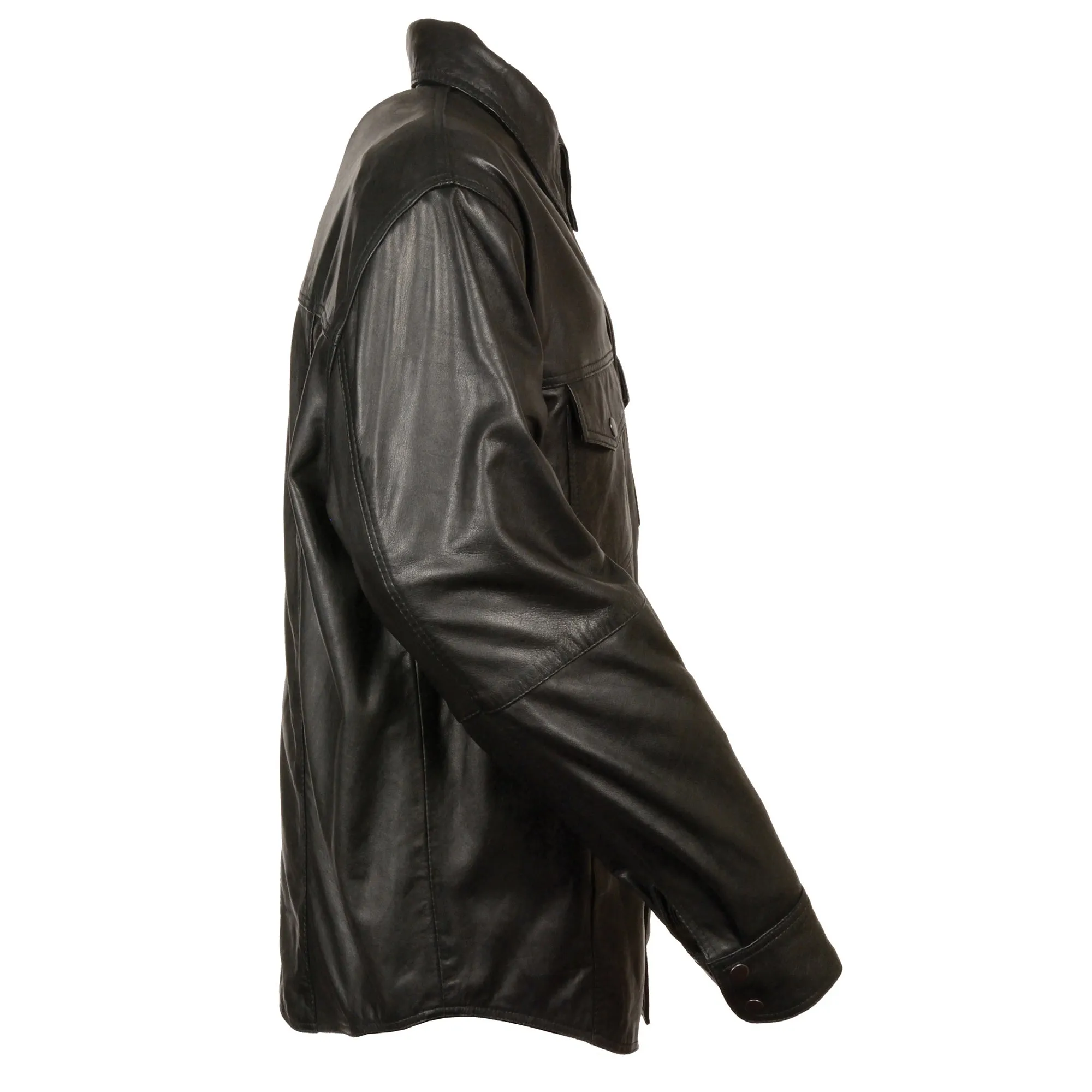 Men's Lightweight Leather Shirt
