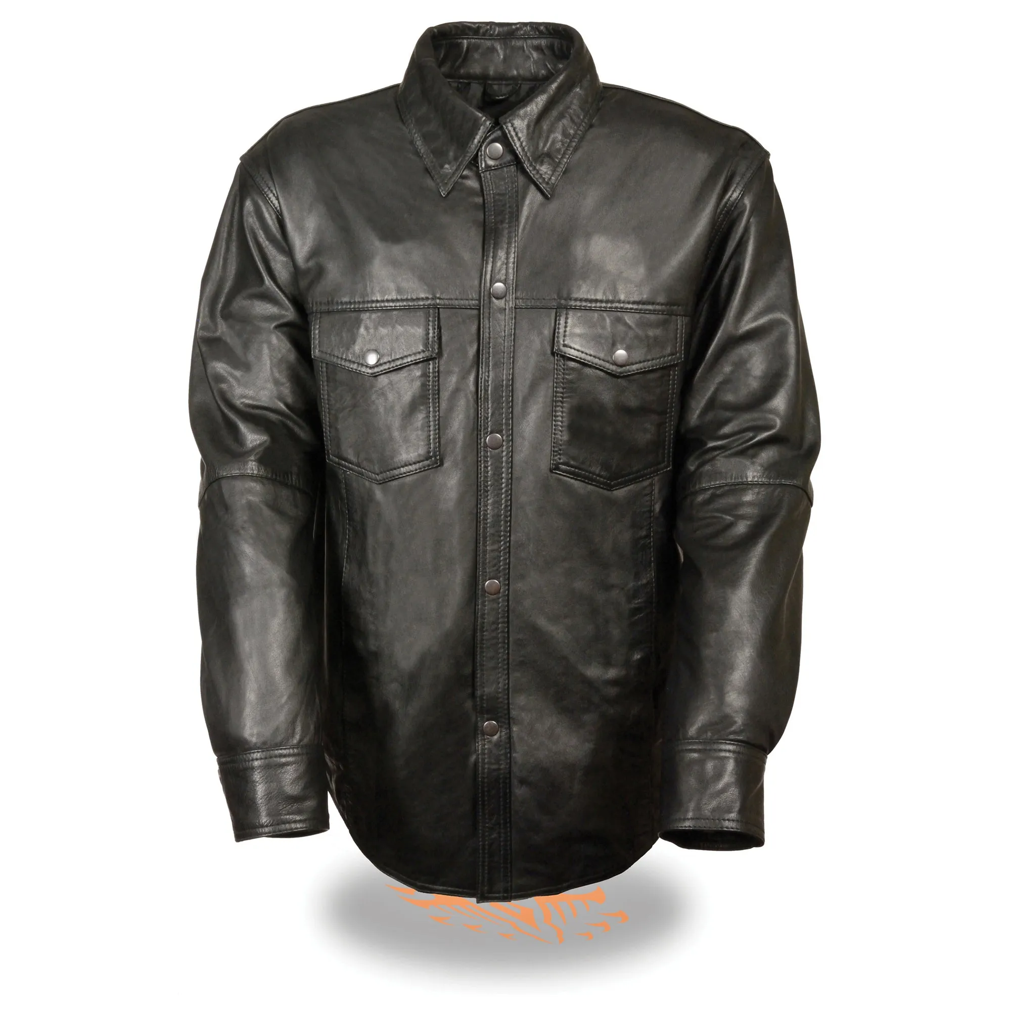 Men's Lightweight Leather Shirt