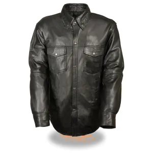 Men's Lightweight Leather Shirt