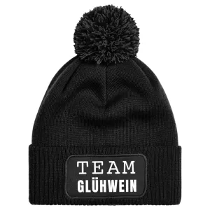 Mütze mit Bommel - Team Glühwein