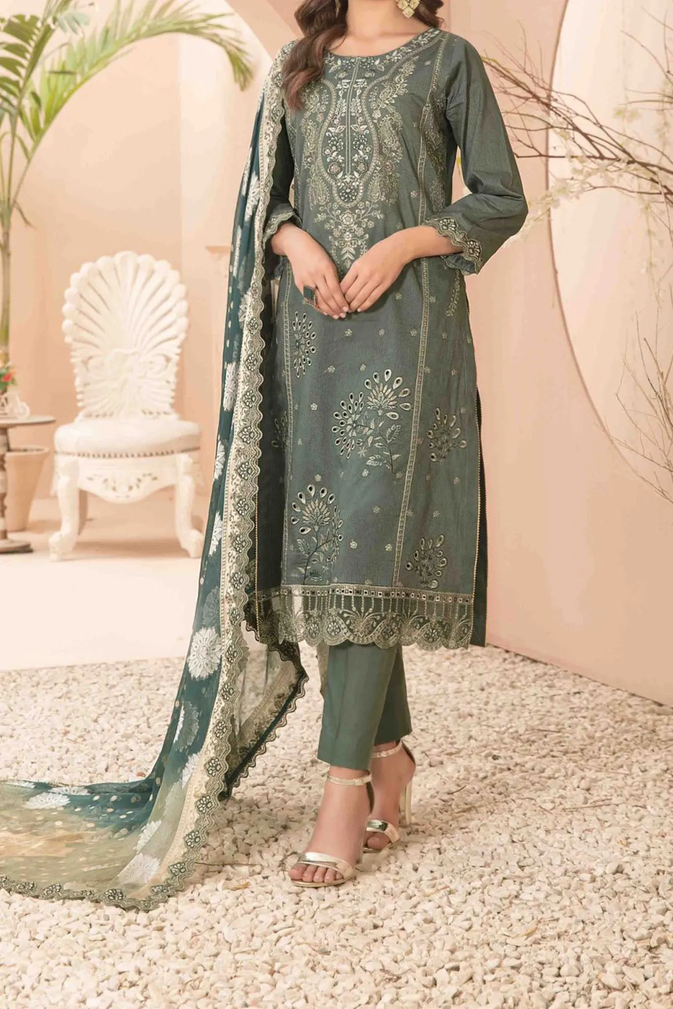 Narina By Tawakkal Unstitched 3 Piece Printed & Printed Lawn Collection'2024-D-2472