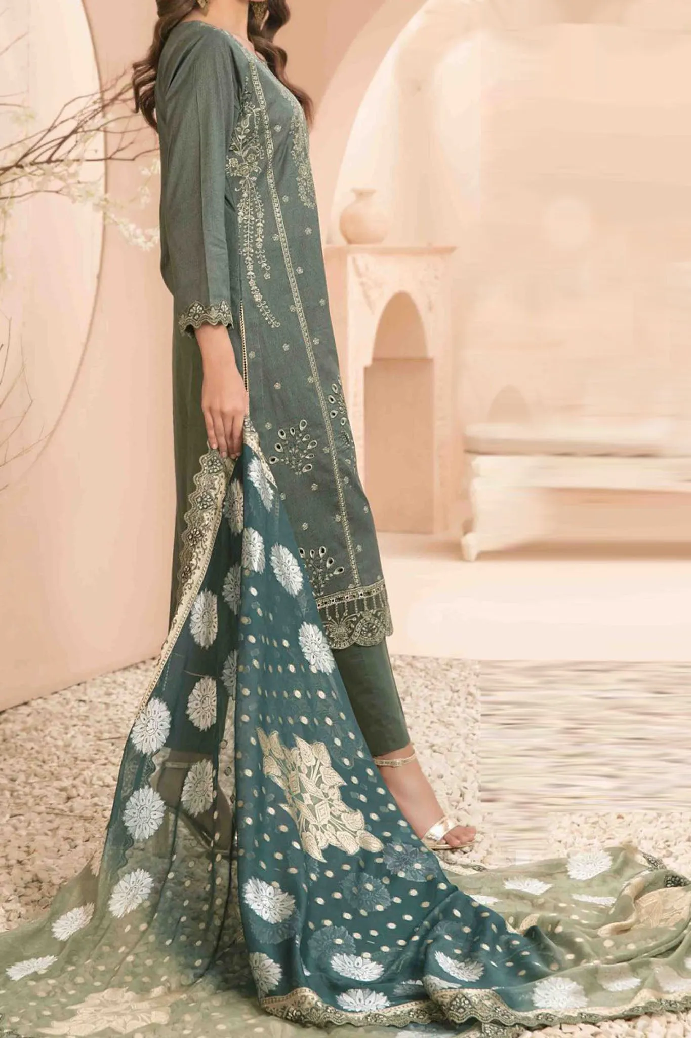 Narina By Tawakkal Unstitched 3 Piece Printed & Printed Lawn Collection'2024-D-2472