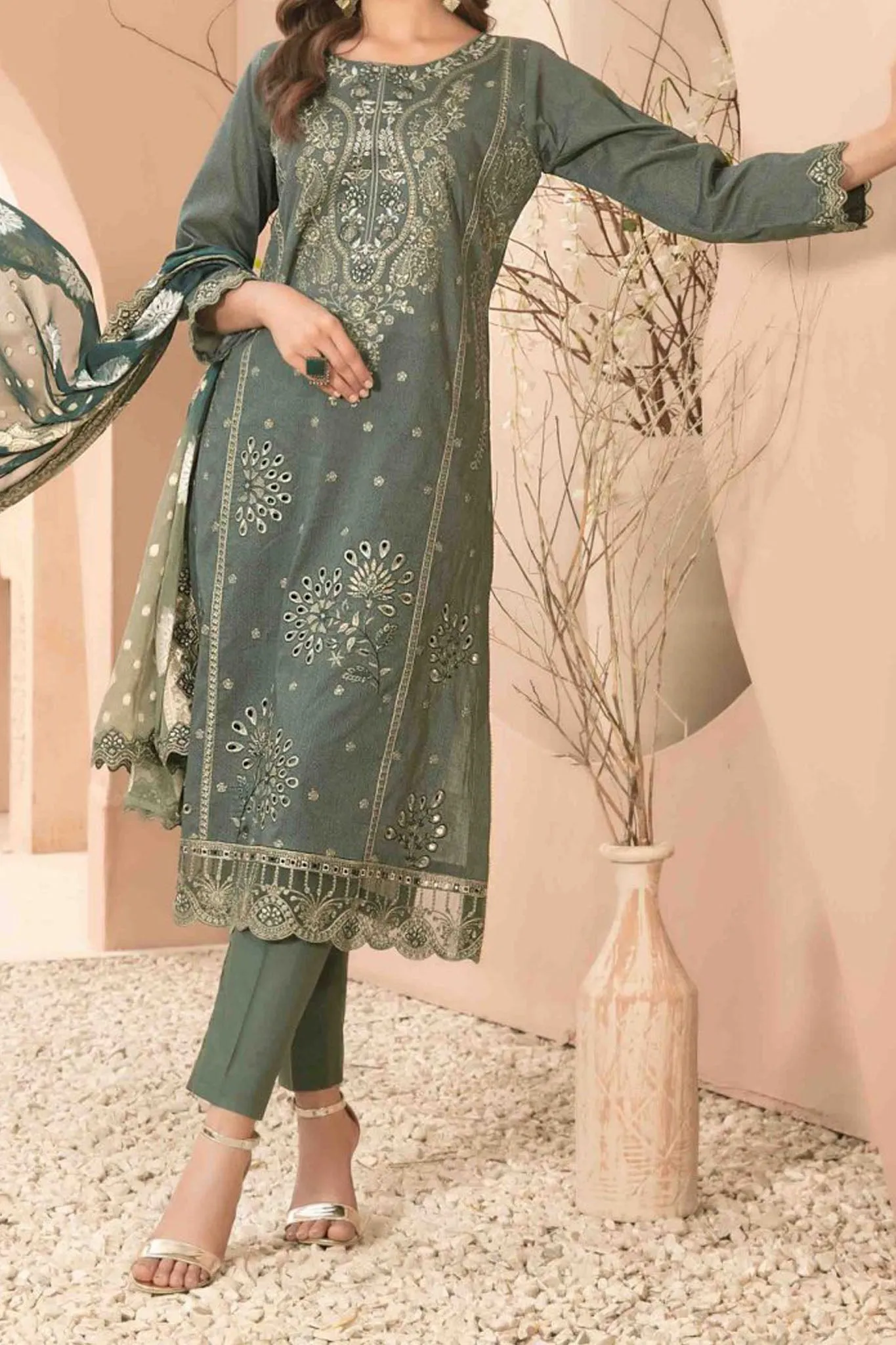 Narina By Tawakkal Unstitched 3 Piece Printed & Printed Lawn Collection'2024-D-2472