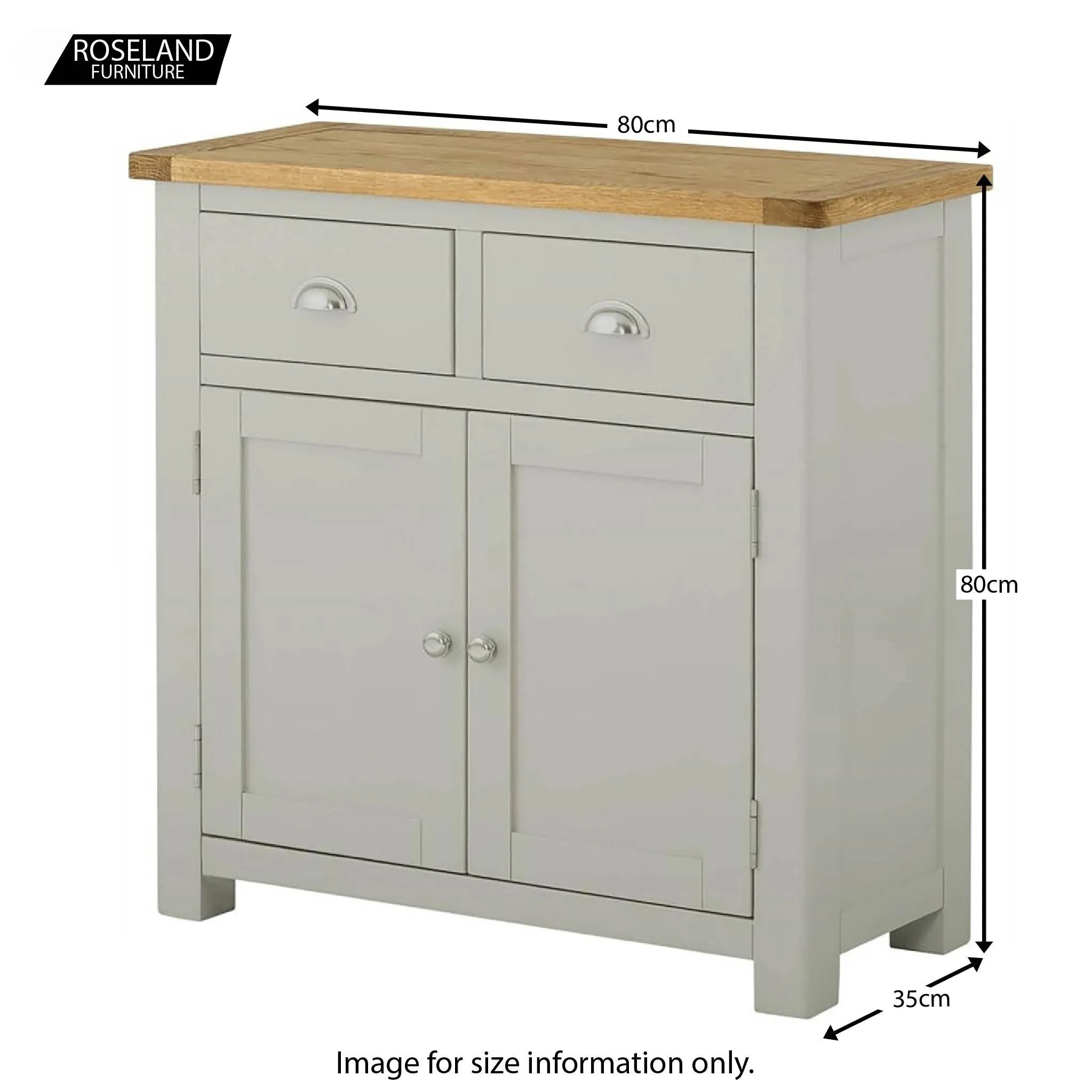 Padstow Grey 2-Door Sideboard
