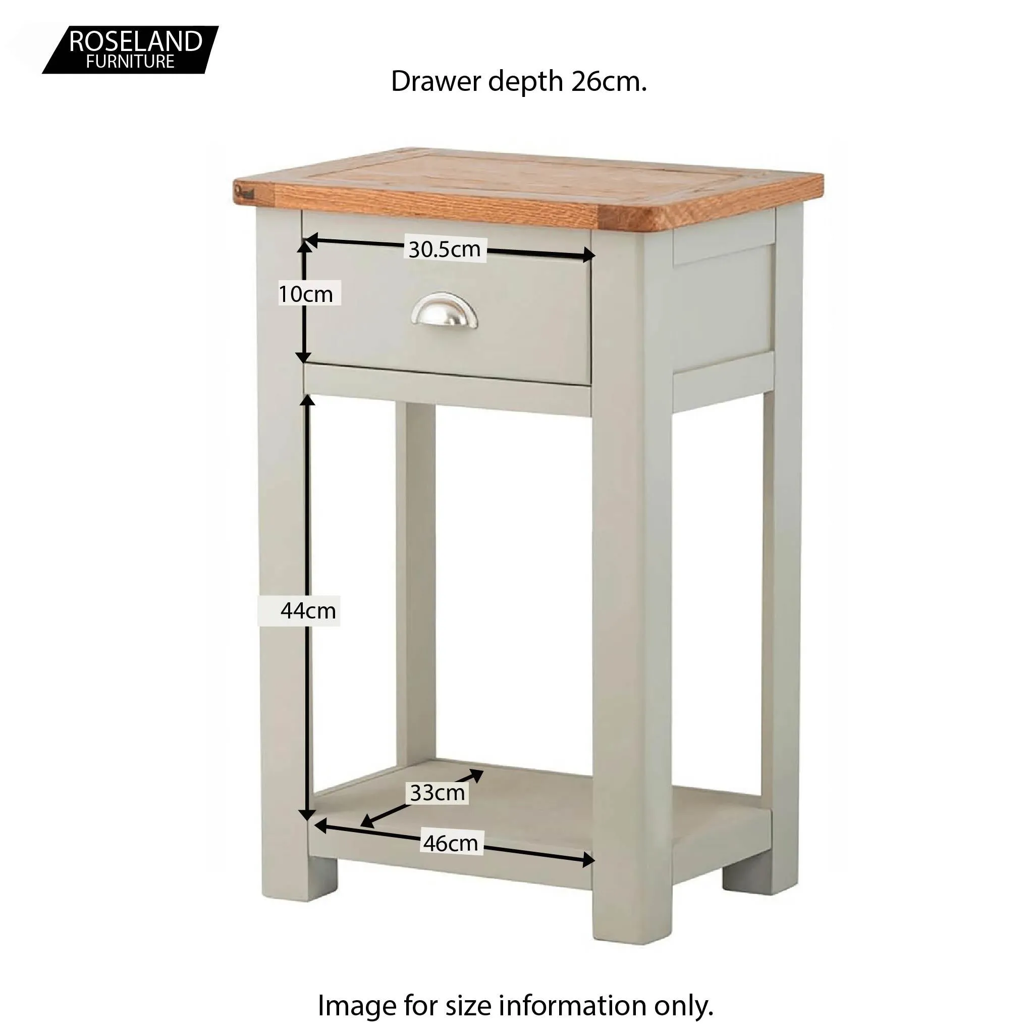 Padstow Grey Telephone Table