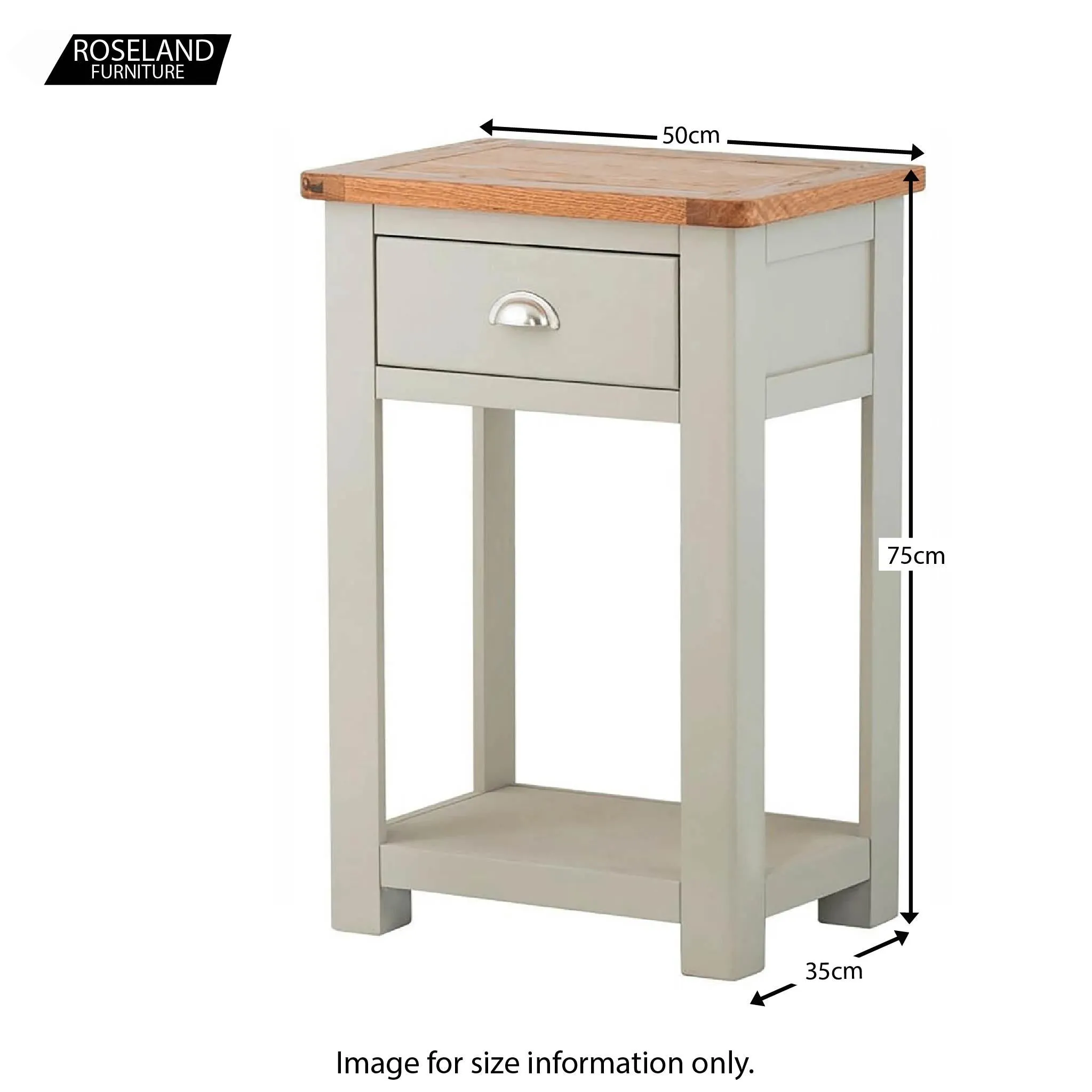 Padstow Grey Telephone Table