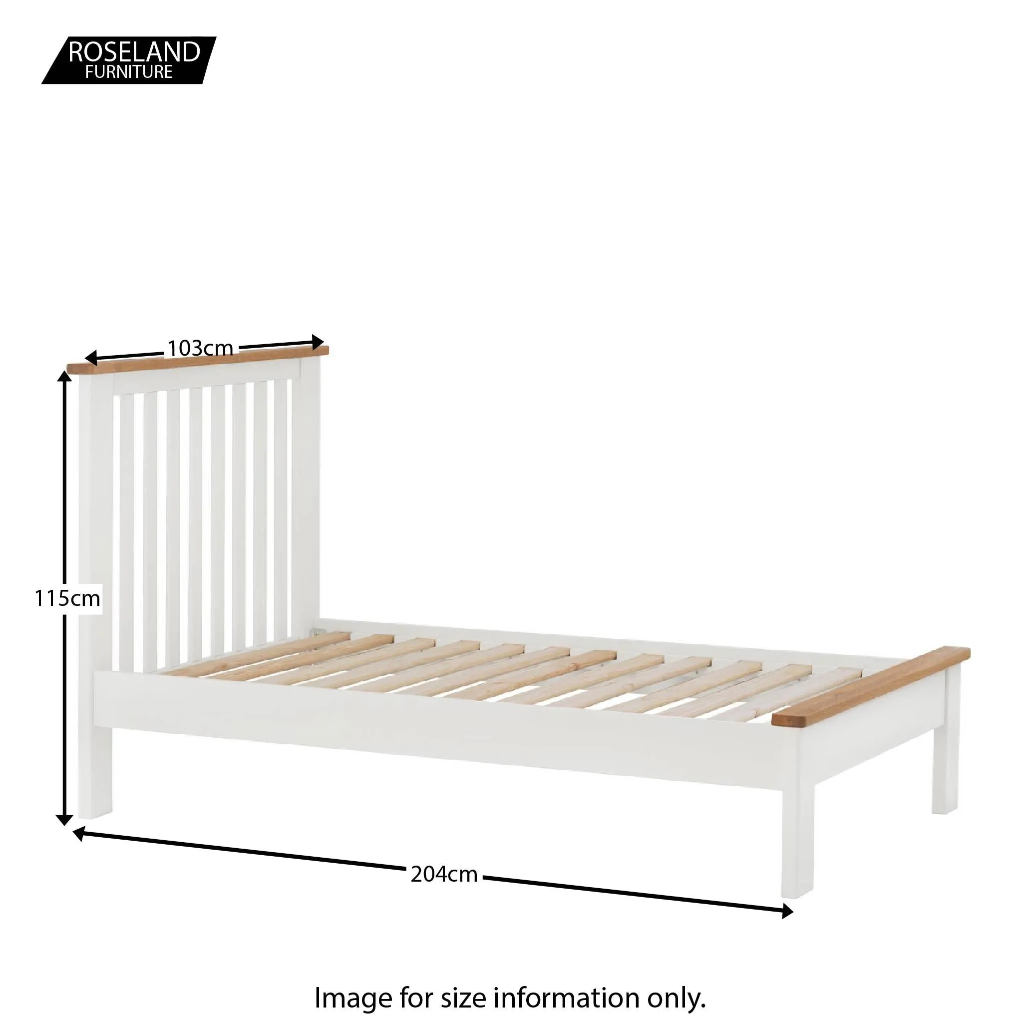 Padstow White 3' Bed