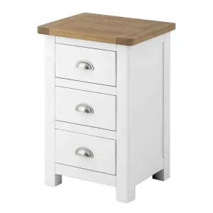 Padstow White Bedside Table