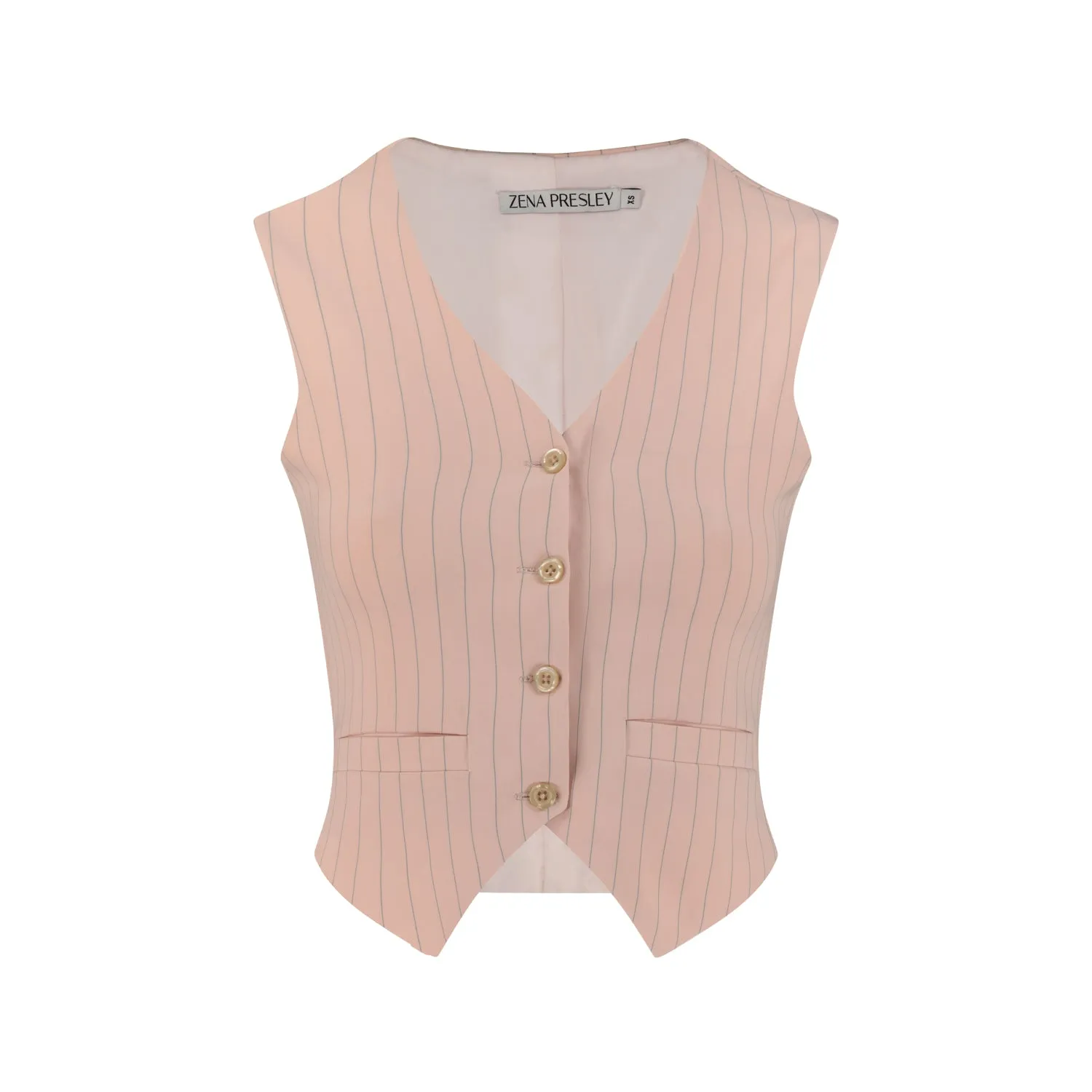 Pinstripe "power suit" vest