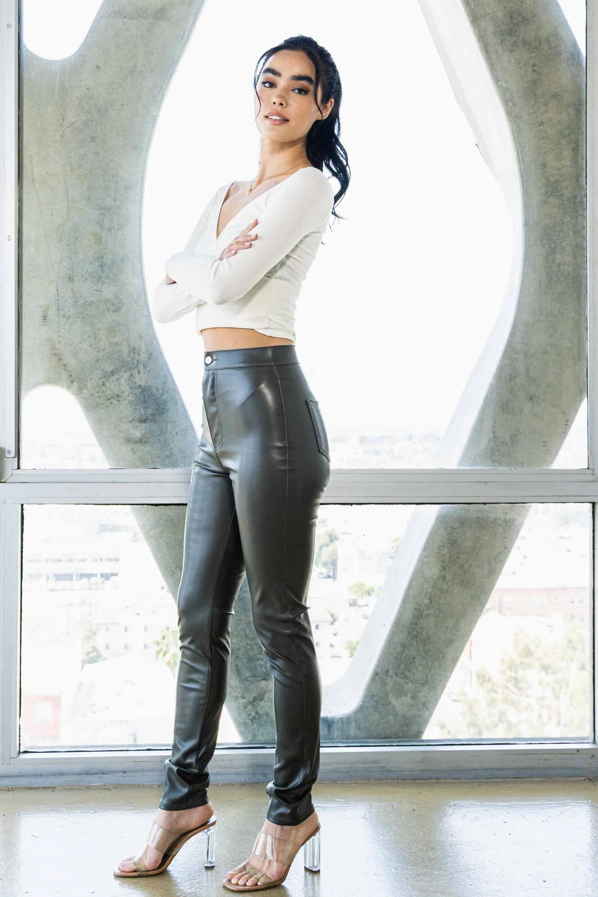 PU Vibrant Skinny Jeans