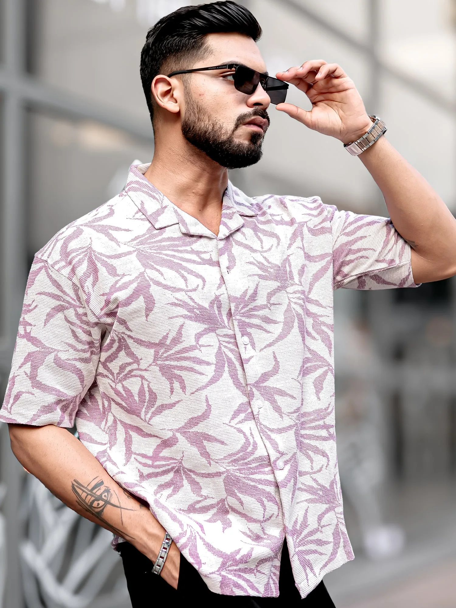 Quad Leaf Lavender Shirt