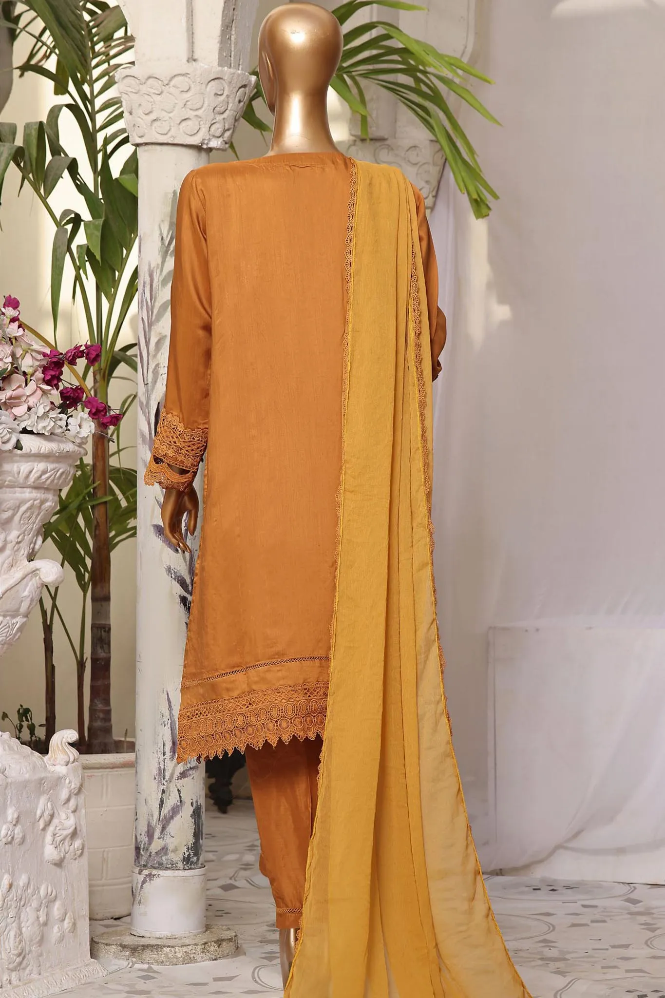 Rania By Sada Bahar Stitched 3 Piece Luxury Viscose Collection'2024-VCK-Golden
