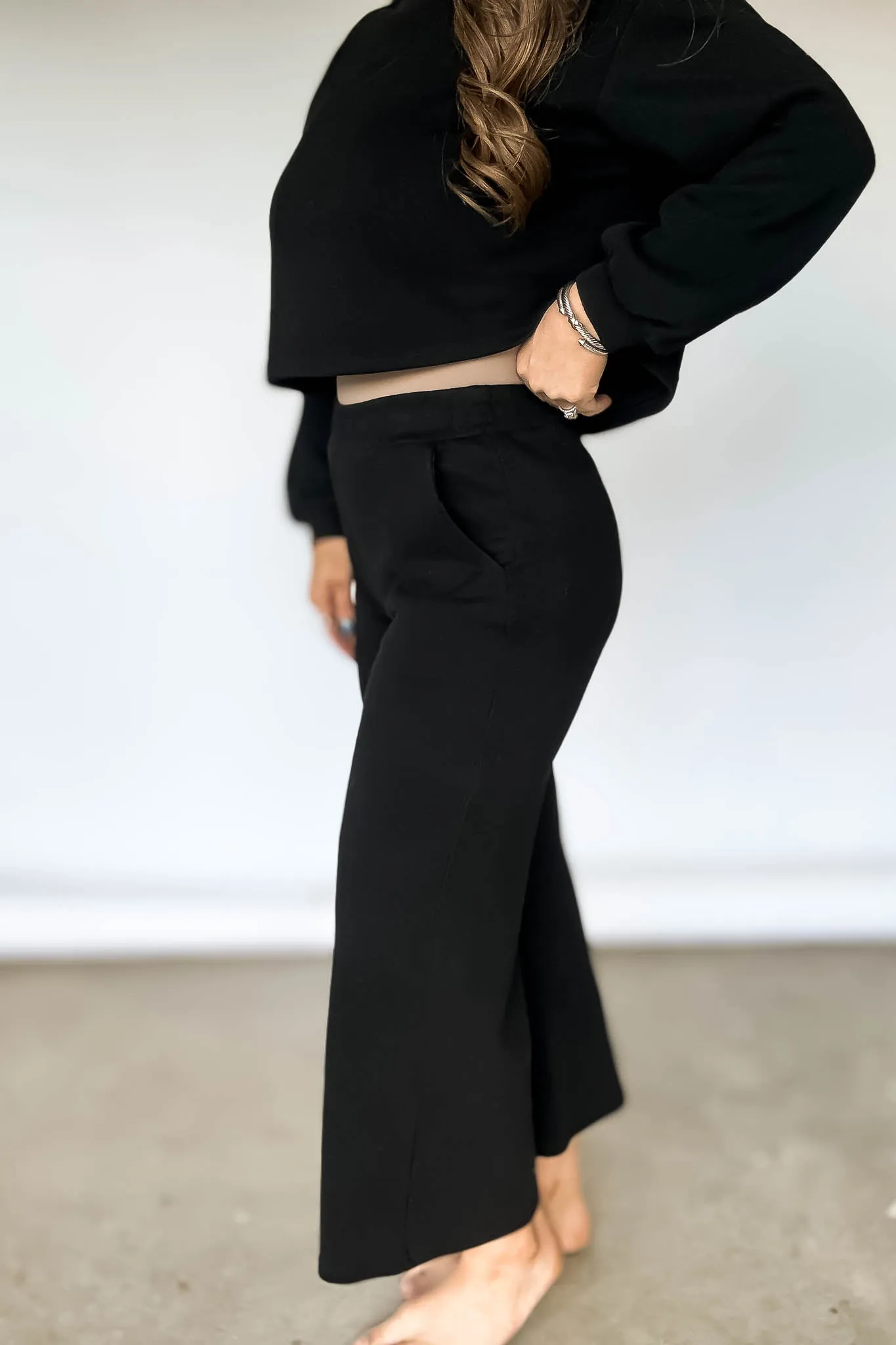 Relaxation Black Wide Leg Pants
