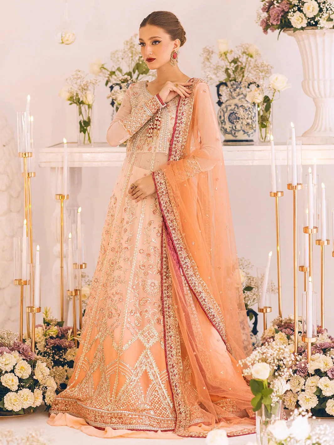 Roheenaz Sawariya Luxury Kalidaar Chiffon Formal Collection – DN-01