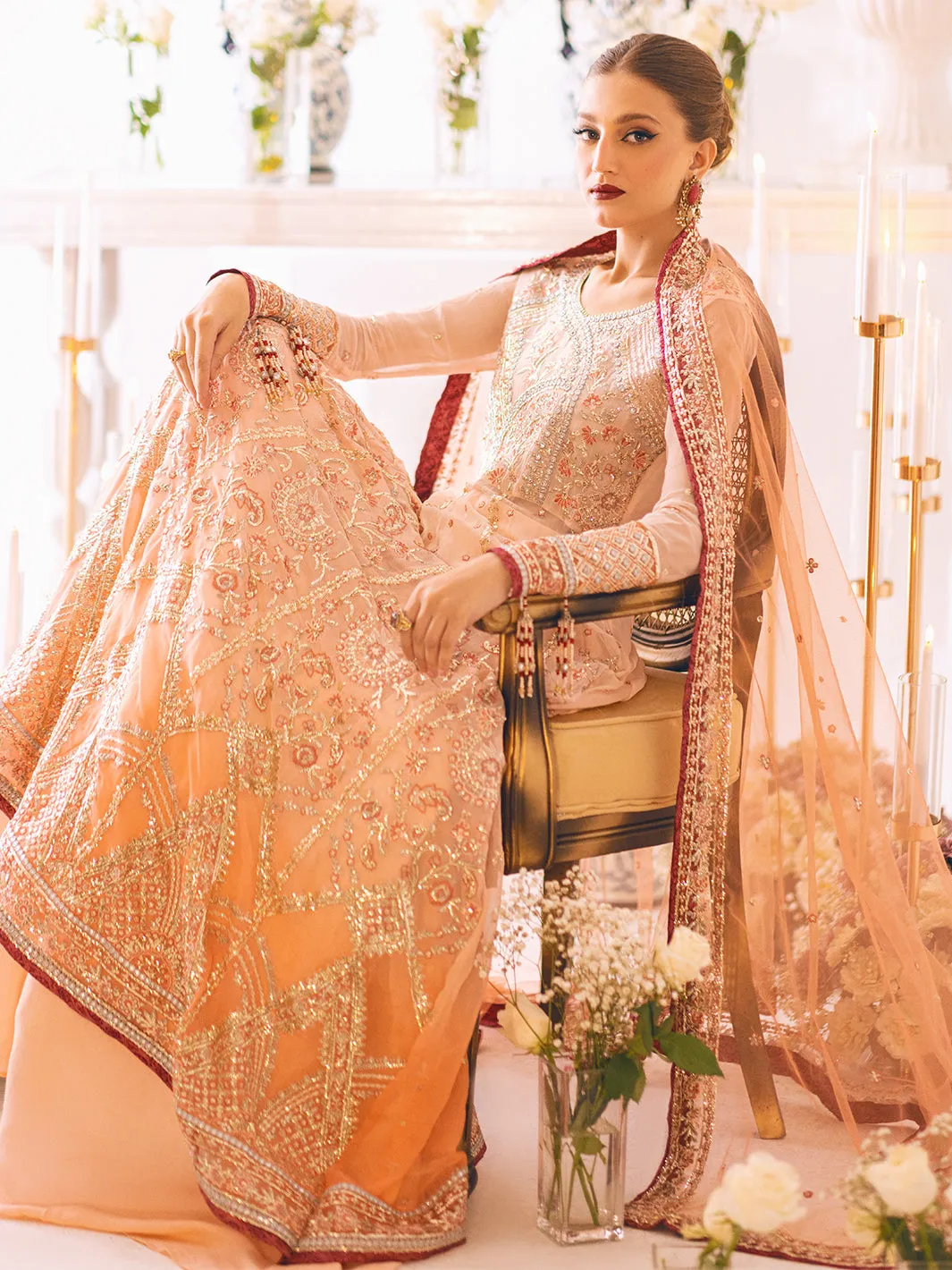 Roheenaz Sawariya Luxury Kalidaar Chiffon Formal Collection – DN-01