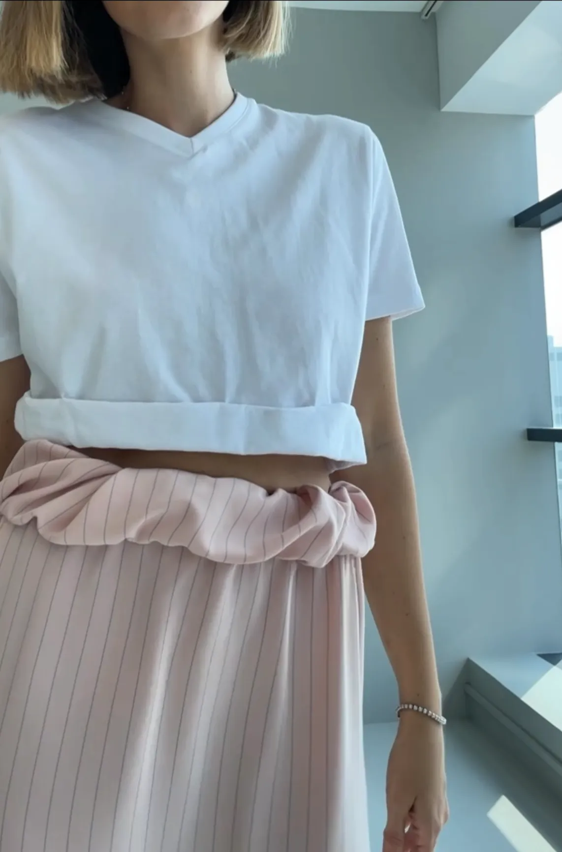 Rolled up t-shirt