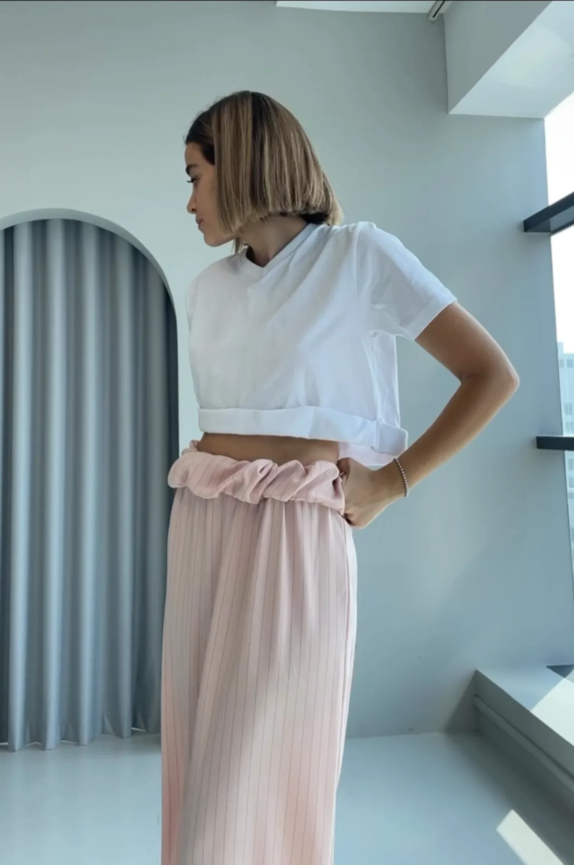 Rolled up t-shirt