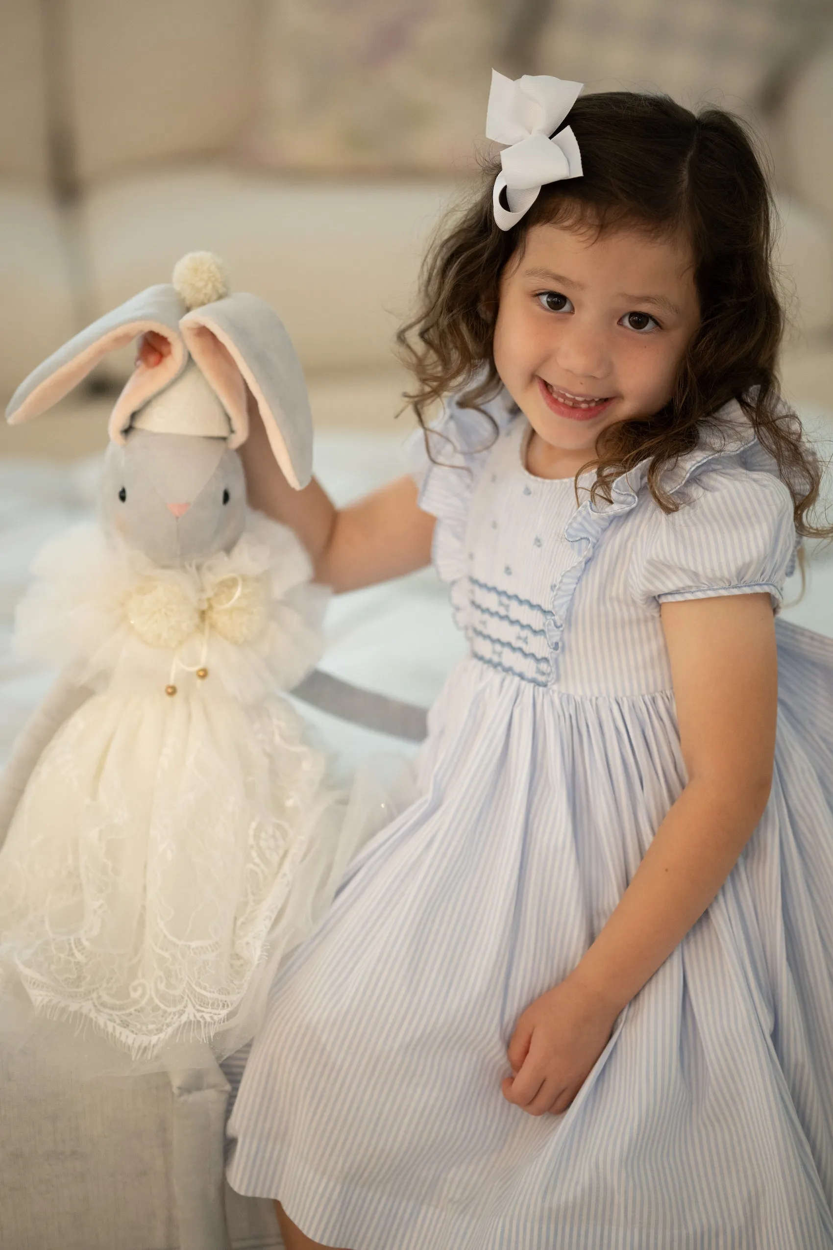 SARAH - FRENCH CALAIS LACE BIMBOM BUNNY