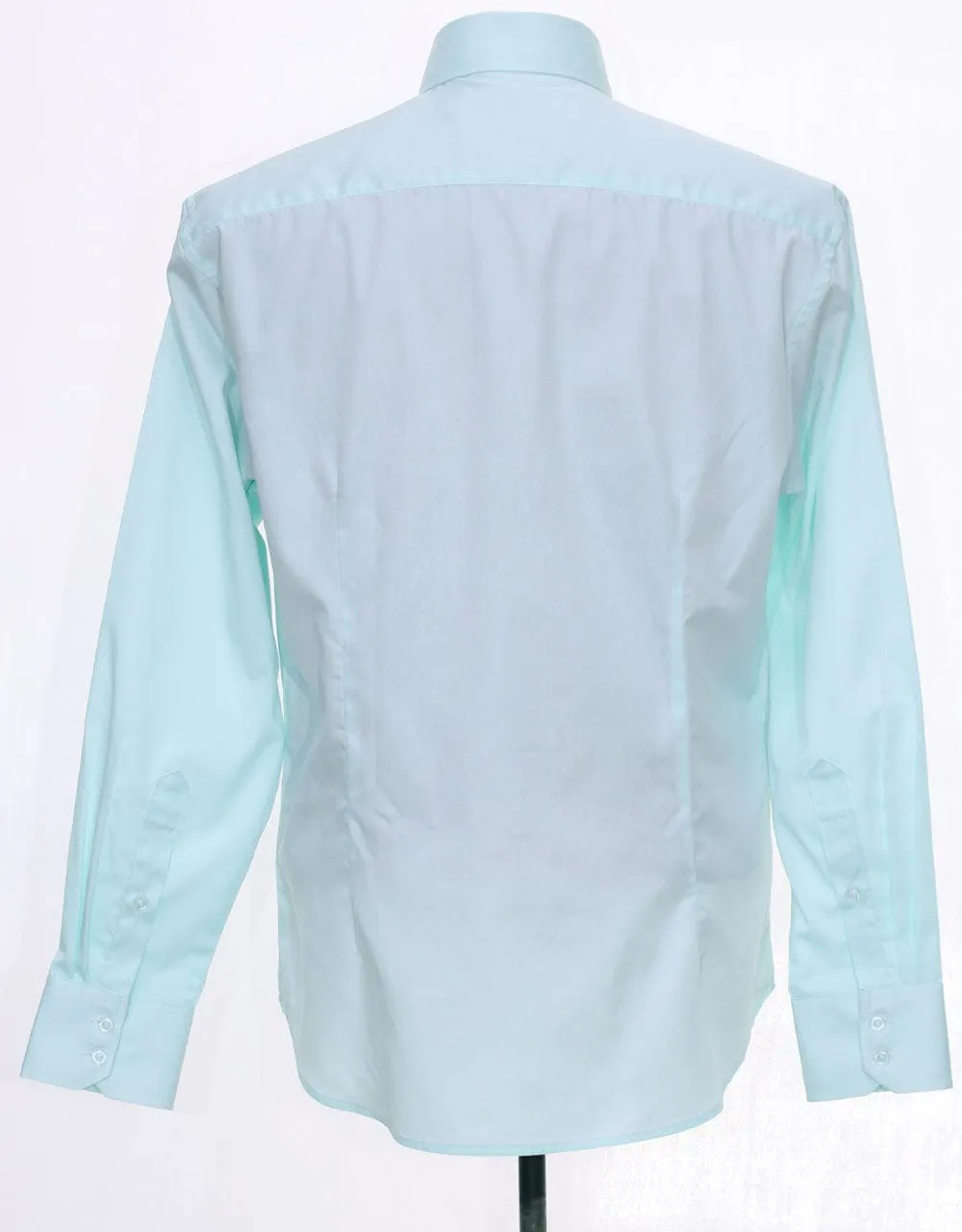 Sea Green Button Down Collar Shirt