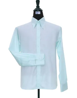 Sea Green Button Down Collar Shirt
