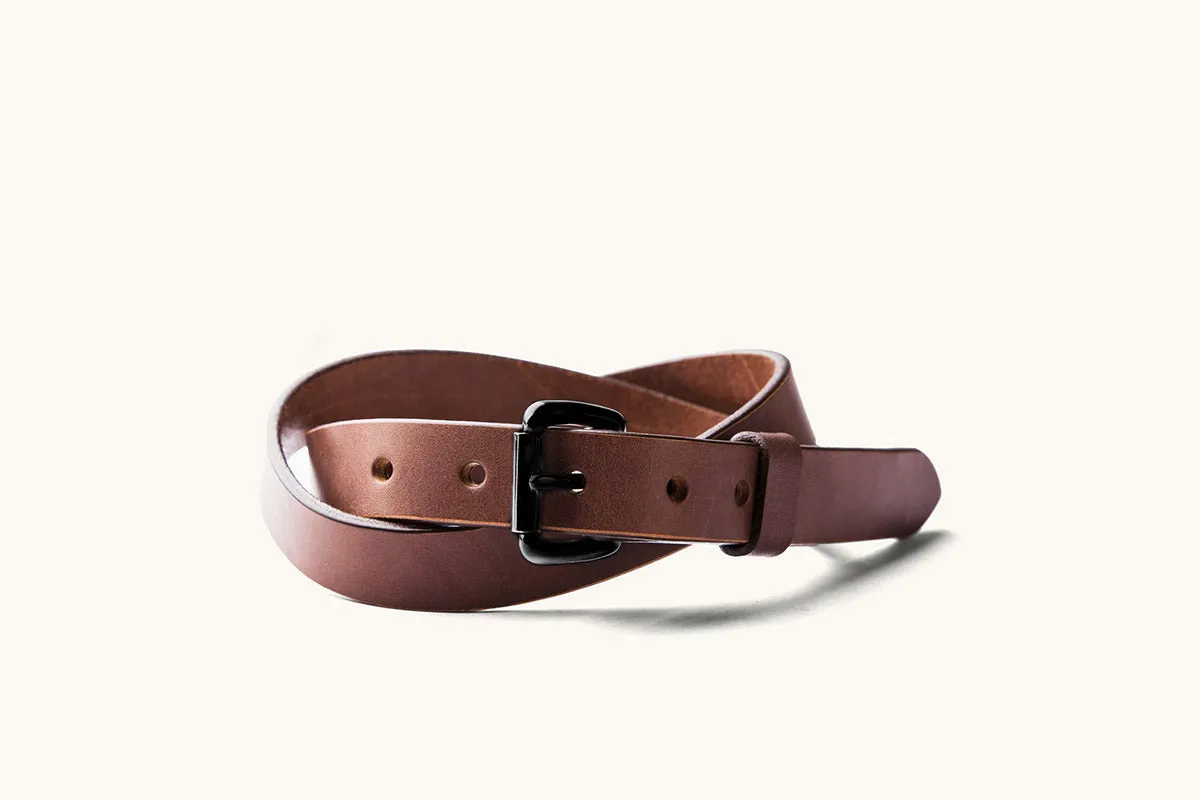 Skinny Standard Belt - Cognac