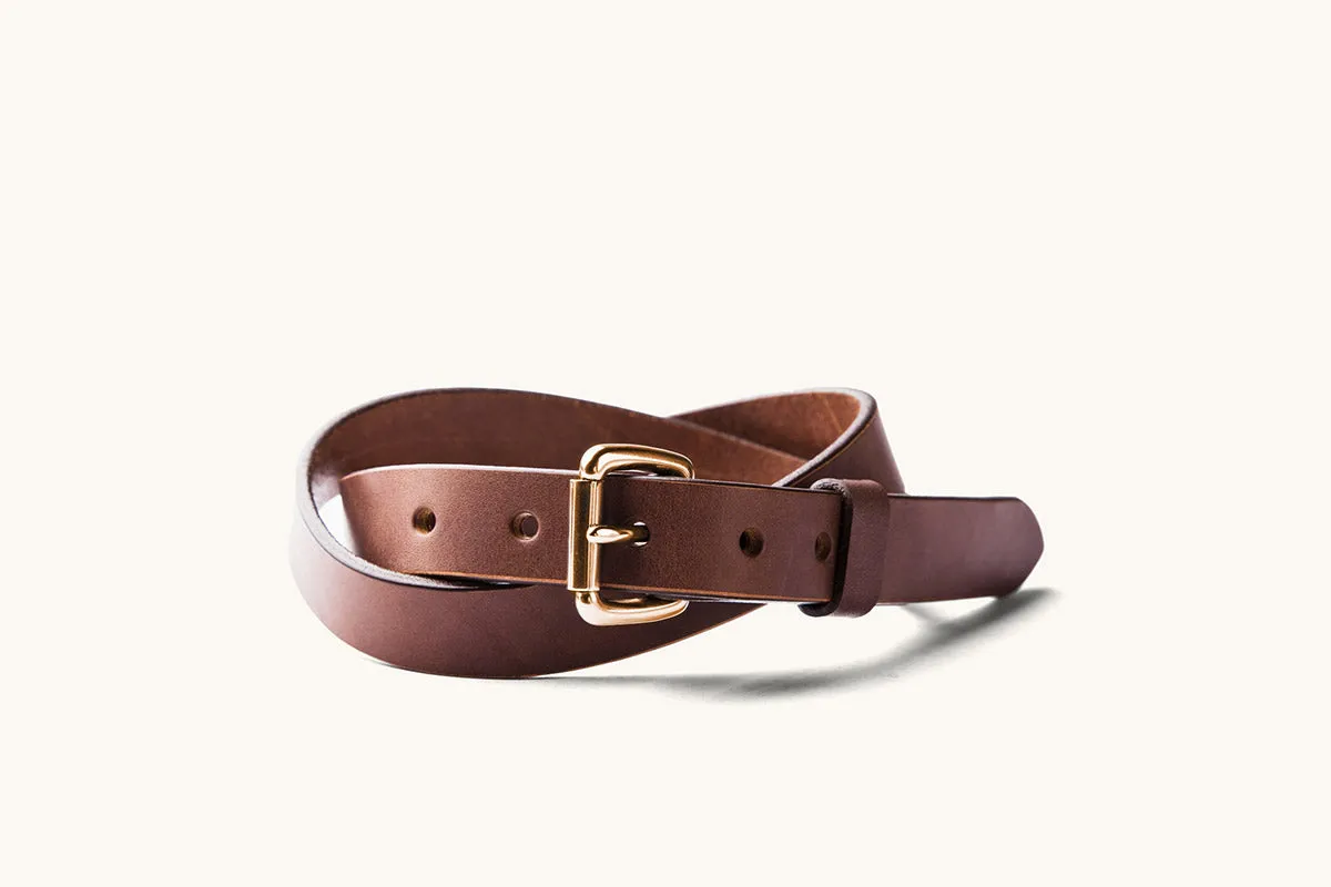 Skinny Standard Belt - Cognac