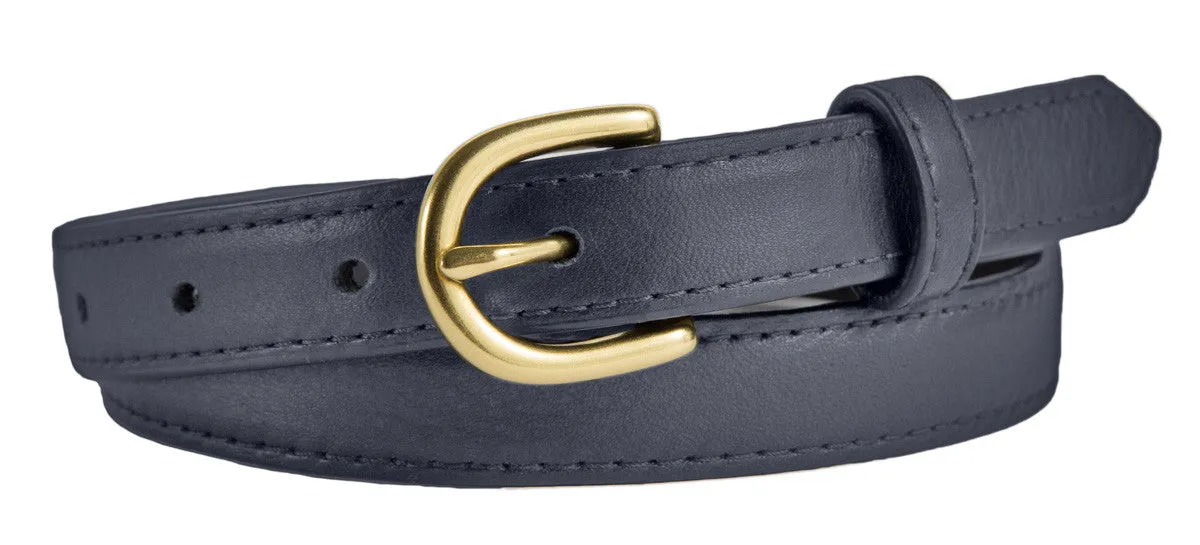Soho Belt, (0.75") Gold Buckle