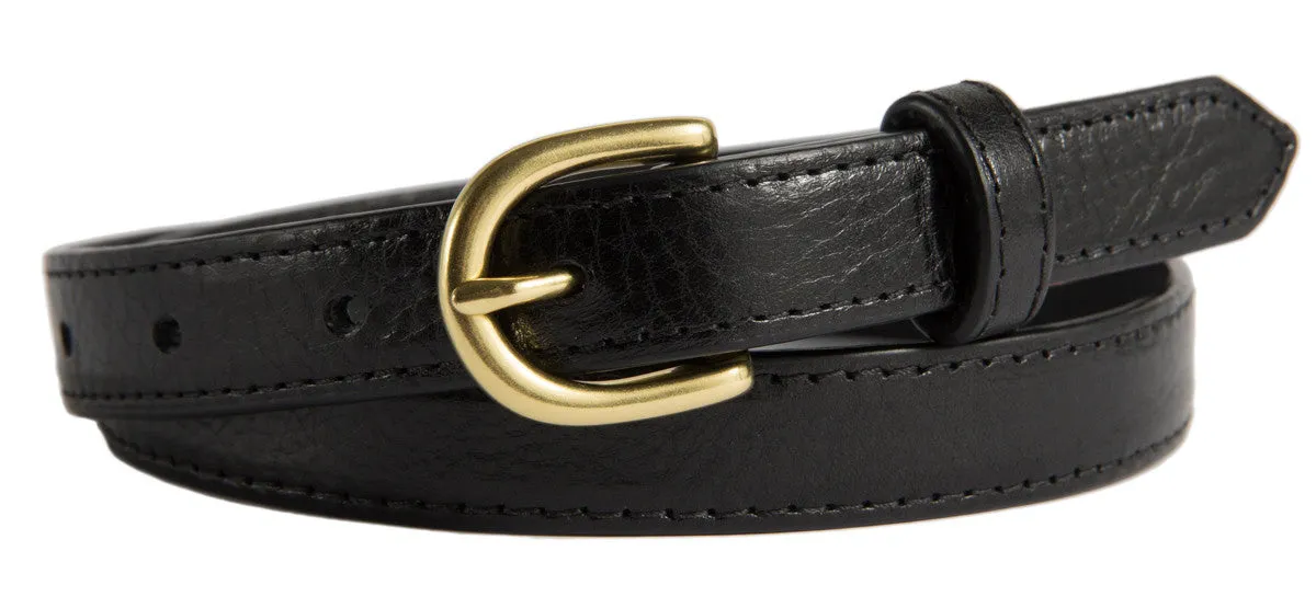 Soho Belt, (0.75") Gold Buckle