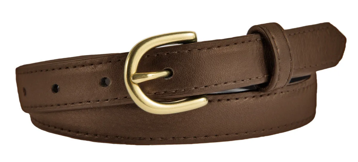 Soho Belt, (0.75") Gold Buckle