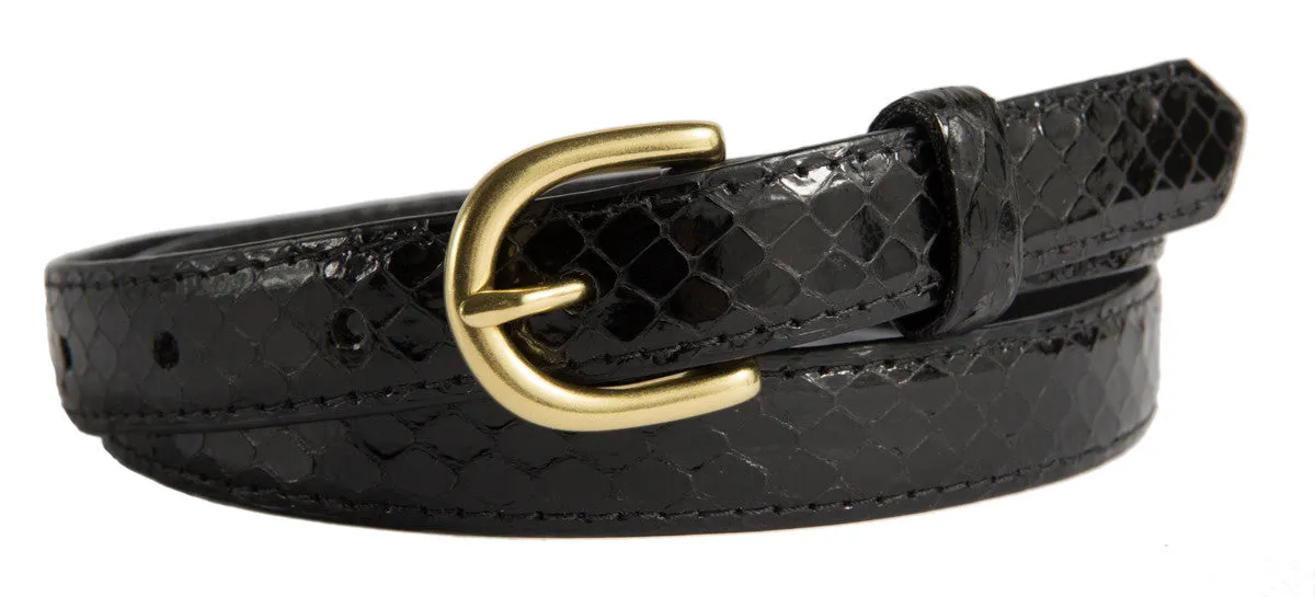 Soho Belt, (0.75") Gold Buckle
