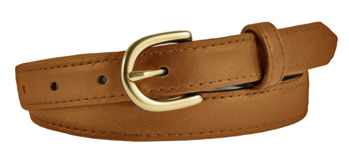 Soho Belt, (0.75") Gold Buckle