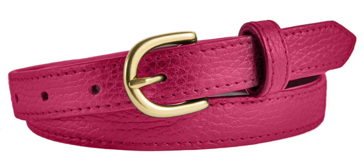Soho Belt, (0.75") Gold Buckle