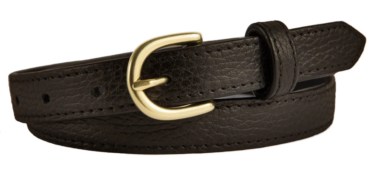 Soho Belt, (0.75") Gold Buckle