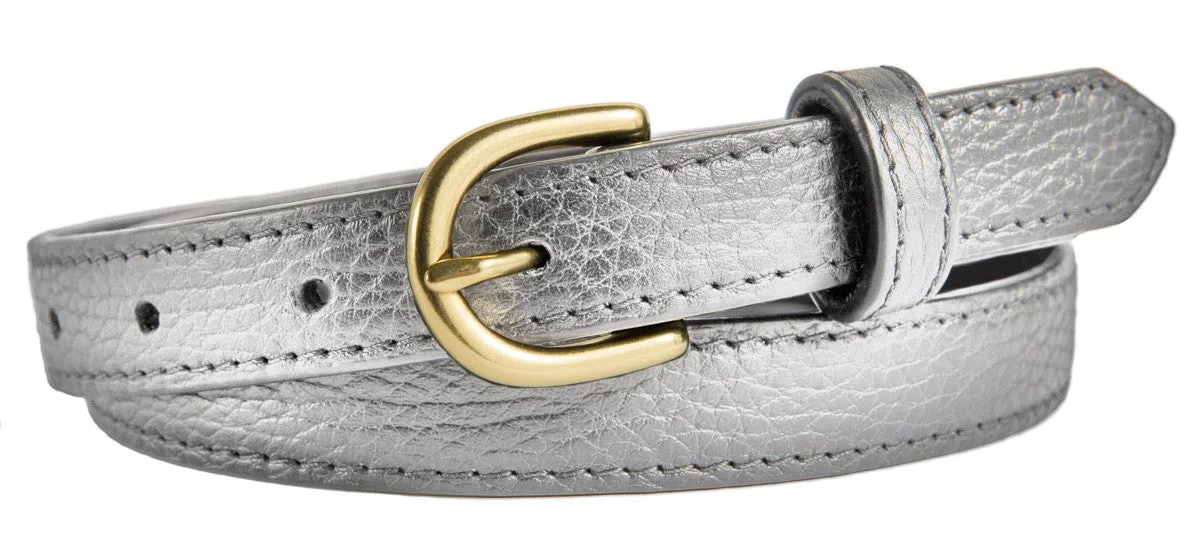 Soho Belt, (0.75") Gold Buckle