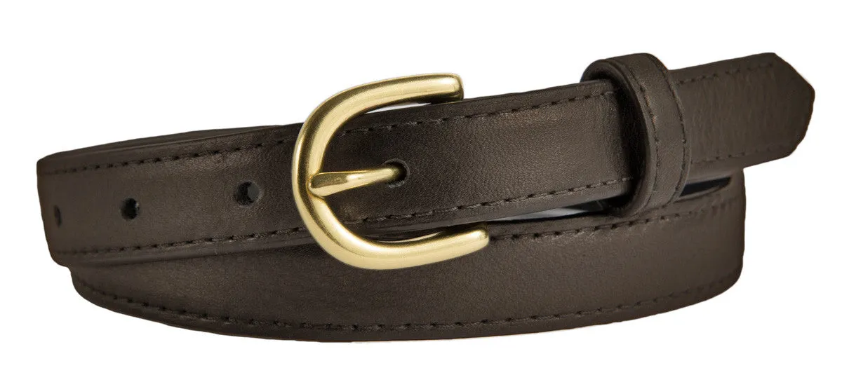 Soho Belt, (0.75") Gold Buckle