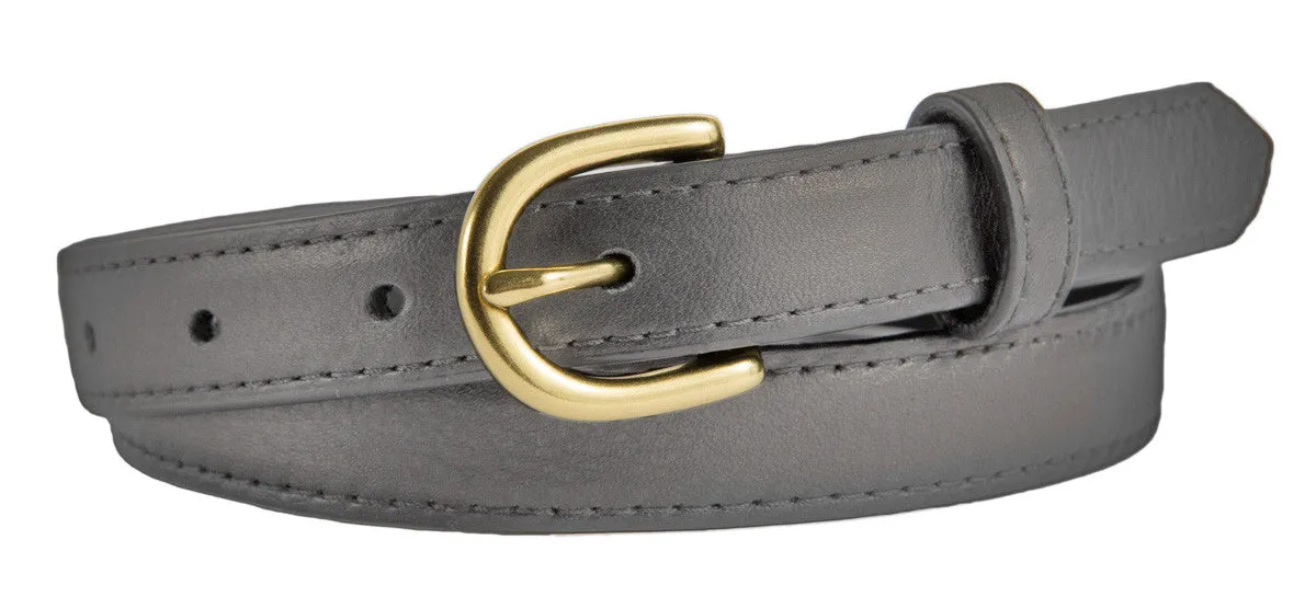 Soho Belt, (0.75") Gold Buckle