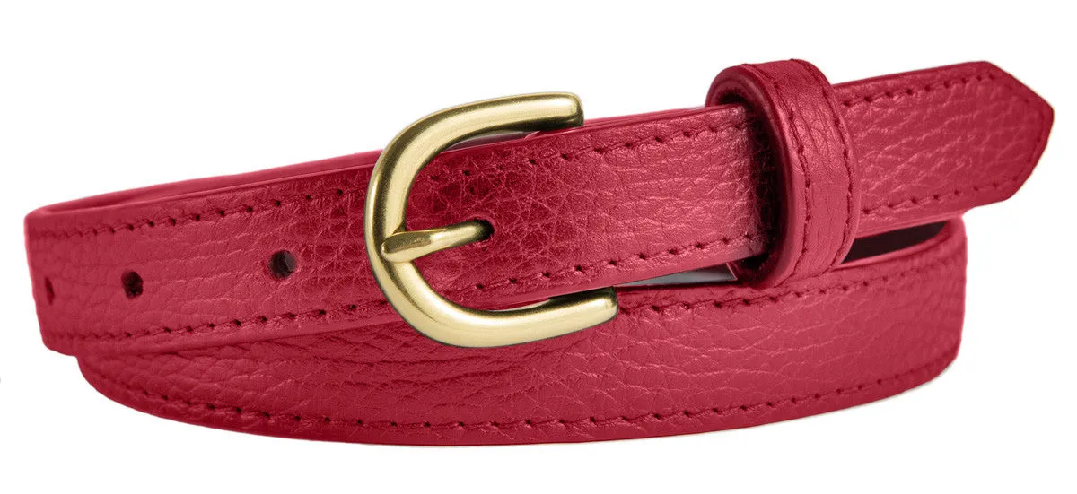 Soho Belt, (0.75") Gold Buckle