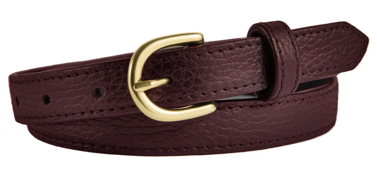 Soho Belt, (0.75") Gold Buckle