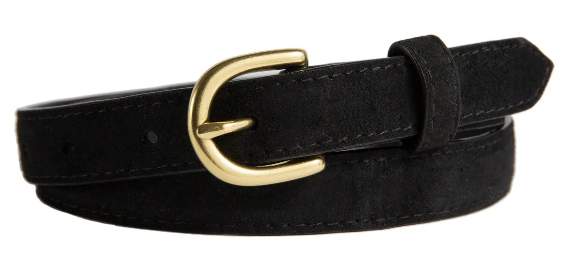 Soho Belt, (0.75") Gold Buckle