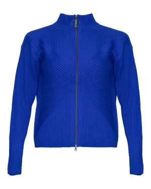 Troyer Collar Zip Cardigan
